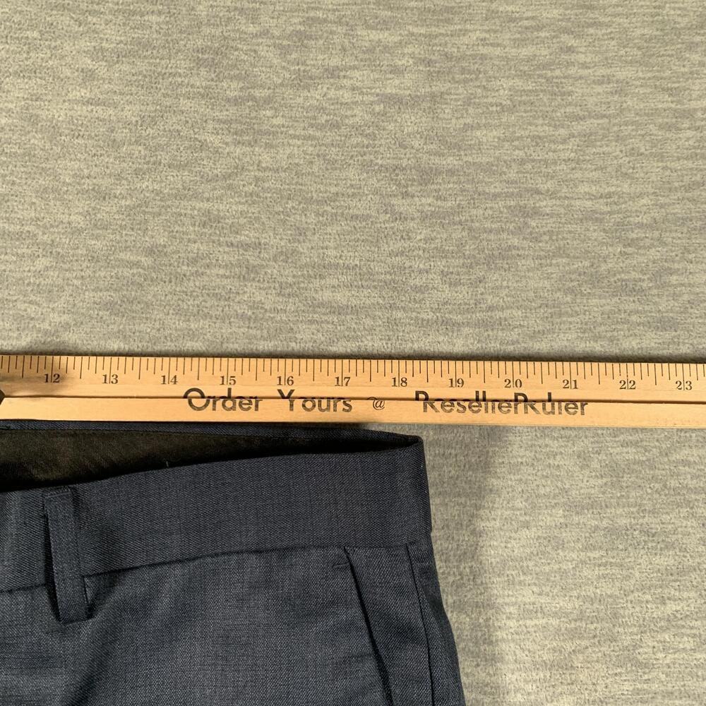 Scotch & Soda Pants Mens 36x32 Blue Regular Fit Poly Rayon Dress Trousers - Picture 7 of 11